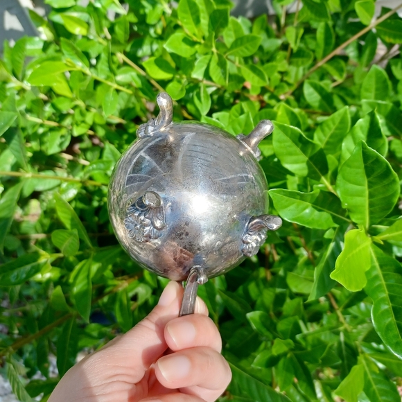 Vintage Silverplated Cauldron/Milk Jug/Creamer - Picture 4 of 4